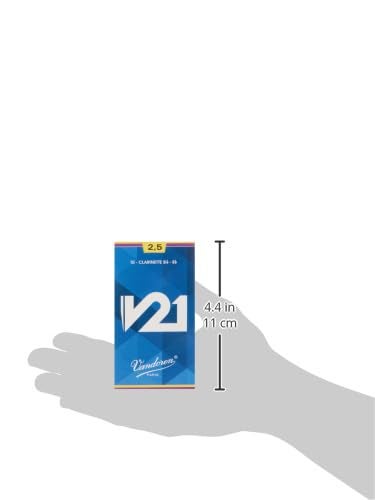 Vandoren CR8025 Bb Clarinet V21 Reeds Strength 2.5  Box of 10 black - Image 3